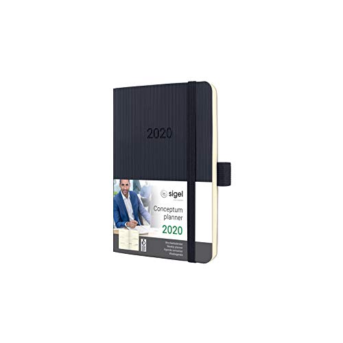 SIGEL C2023 Wochenkalender 2020, ca. A6, schwarz Softcover Conceptum - weitere Modelle von Sigel