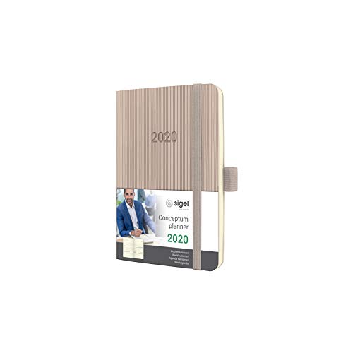 SIGEL C2031 Wochenkalender 2020, ca. A6, cremefarben, Softcover Conceptum - weitere Modelle von Sigel