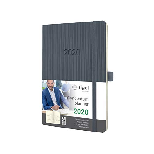 SIGEL C2036 Wochenkalender 2020, ca. A5, dunkelgrau, Softcover Conceptum - weitere Modelle SIGEL C2036 Wochenkalender 2020, ca. A5, dunkelgrau, Softcover Conceptum - weitere Modelle von Sigel