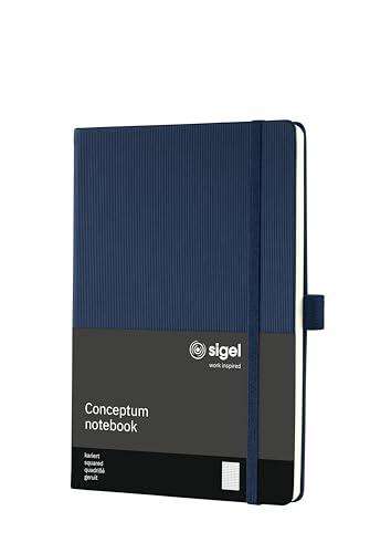 Sigel CO656 Notizbuch A5 kariert blau, Hardcover, 194 nummerierte Seiten, nachhaltiges Papier, mit Inhaltsverzeichnis, Stiftschlaufe, Falttasche, Gummibandverschluss, Conceptum Sigel CO656 Notizbuch A5 kariert blau, Hardcover, 194 nummerierte Seiten, nachhaltiges Papier, mit Inhaltsverzeichnis, Stiftschlaufe, Falttasche, Gummibandverschluss, Conceptum von Sigel