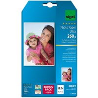 SIGEL Fotopapier Ultra 10,0 x 15,0 cm hochglänzend 260 g/m² von Sigel