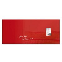 SIGEL Glas-Magnettafel artverum®  130,0 x 55,0 cm rot von Sigel