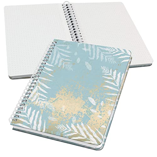 SIGEL JN614 Spiralblock A5 dotted, Notizblock Bullet Journal Jolie, 120 Seiten, hellblau/weiß, vegan, aus nachhaltigem Papier hergestellt von Sigel