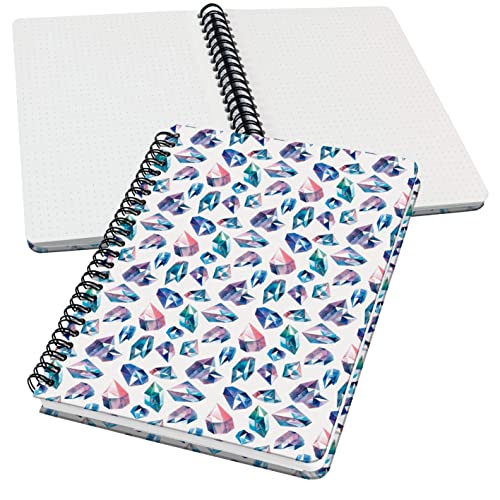 SIGEL JN616 Spiralblock A5 dotted, Notizblock Bullet Journal Jolie, 120 Seiten, violett/blau, vegan, aus nachhaltigem Papier hergestellt von Sigel