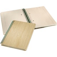 SIGEL Notizbuch Bambus ca. DIN A5 punktraster, beige Hardcover 160 Seiten von Sigel