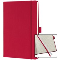 SIGEL Notizbuch Notizbuch,A5,kariert,rot, ca. DIN A5 kariert rot von Sigel