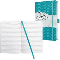 SIGEL Notizbuch Jolie® DIN A6 liniert, aqua green Hardcover 174 Seiten von Sigel