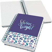 SIGEL Notizbuch mit Spirale Jolie® ca. DIN A5 punktraster, lila/weiß Hardcover 240 Seiten von Sigel