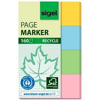 SIGEL RECYCLE Haftmarker farbsortiert 4x 40 Streifen von Sigel