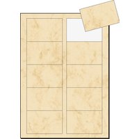 SIGEL Visitenkarten 225 g/m² satiniert marmor-beige von Sigel