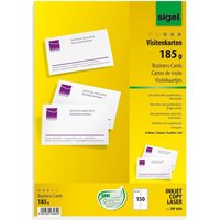SIGEL Visitenkarten 185 g/m² matt hochweiß von Sigel