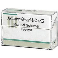 SIGEL Visitenkartenbox glasklar, für bis zu 100 Visitenkarten SIGEL Visitenkartenbox glasklar, für bis zu 100 Visitenkarten von Sigel