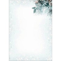 SIGEL Weihnachtsbriefpapier Eukalyptus magic Motiv DIN A4 90 g/qm 100 Blatt von Sigel