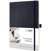 Sigel CONCEPTUM® CO308 Notizbuch Dot-Lineatur (punktkariert) Schwarz Anzahl der Blätter: 97 DIN A4 von Sigel