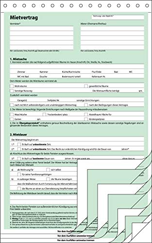 SIGEL MV480/25 Mietverträge mit Hausordnung, selbstdurchschreibend, 4x2 Blatt, DIN A4, 25 Stück SIGEL MV480/25 Mietverträge mit Hausordnung, selbstdurchschreibend, 4x2 Blatt, DIN A4, 25 Stück von Sigel