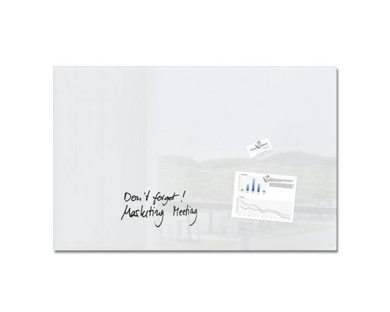 Sigel Magnettafel 1 Glas-Magnettafel ARTVERUM 100x65cm - weiß, (1-tlg) von Sigel