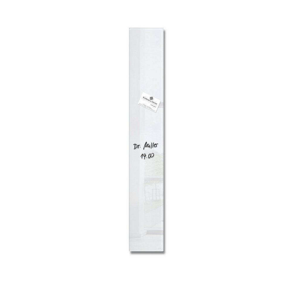 Sigel Magnettafel 1 Glas-Magnettafel ARTVERUM 12x78cm - weiß, (1-tlg) von Sigel