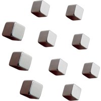 Neodym Magnet C5 'Strong' (b x h x t) 10 x 10 x 10 mm Würfel Silber 10 St. BA193 - Sigel von Sigel