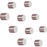 Sigel - Neodym Magnet C5 Strong (ø x h) 10 mm x 10 mm Zylinder Silber 10 St. BA701 von Sigel
