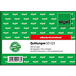 Sigel Quittungsblock SD023 DIN A6 quer Perforiert 120 Blatt von Sigel