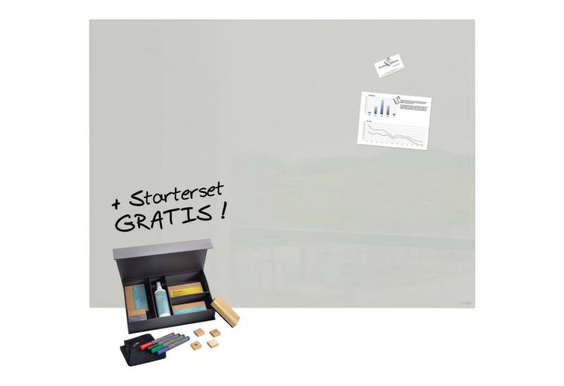 Sigel Wandtafel Whiteboard Artverum SF478 Bundle GL213 + Zugabe von Sigel
