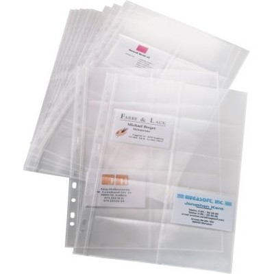 Visitenkartenprospekthülle VZ351 max. 200 Karten transparent 10 Stück/Pack von Sigel