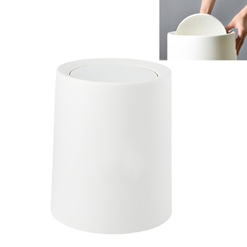 8L Mülleimer Bad,Badezimmer Mülleimer,Mülleimer Küche,Gerundet Mülleimer Mit Deckel,Kunststoff Kosmetikmülleimer Schwingdeckel für Bad,Küchen,Büro,Wohnzimmer,Schlafzimmer,WC Mülleimer(Mülleimer Weiß) 8L Mülleimer Bad,Badezimmer Mülleimer,Mülleimer Küche,Gerundet Mülleimer Mit Deckel,Kunststoff Kosmetikmülleimer Schwingdeckel für Bad,Küchen,Büro,Wohnzimmer,Schlafzimmer,WC Mülleimer(Mülleimer Weiß) von Sightday