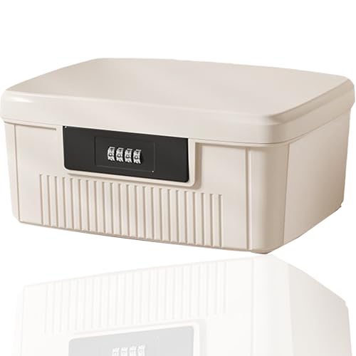 Medikamenten Aufbewahrung,Medizinbox Hausapotheke box with Combination Lock und herausnehmbarem Fach,Doppellagig Multifunción Aufbewahrungsbehälter Große Kapazität für Medikamente,Gadgets(Creme) von Sightday