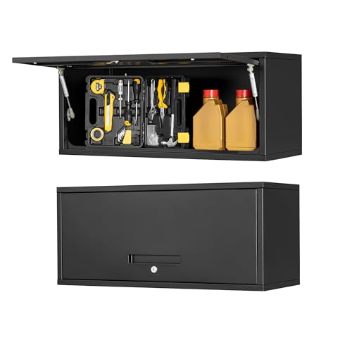 Sightlife Werkstattschrank Hängeschrank Werkzeug-Wandschrank Werkzeugschrank Metall Lochwand Werkzeugwand Stahlschrank Werkstatteinrichtung Wandregal abschließbar 35 x 80 x 33 cm(H x B x T) von Sightlife