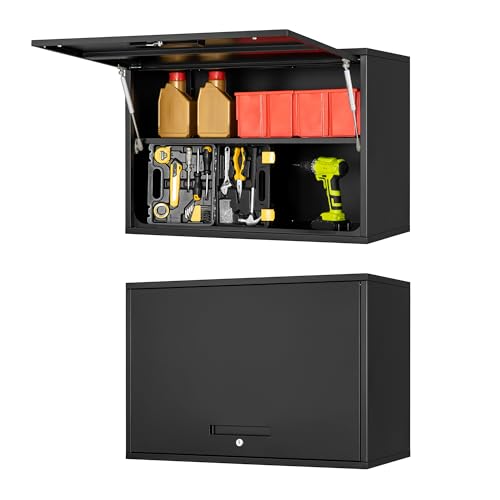 Sightlife Werkstattschrank Hängeschrank Werkzeug-Wandschrank Werkzeugschrank Metall Lochwand Werkzeugwand Stahlschrank Wandregal abschließbar 55x 80 x 40cm(HxB xT) von Sightlife