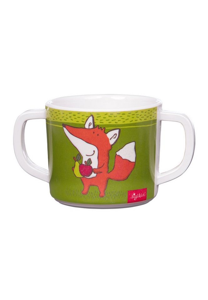 Sigikid Kindergeschirr-Set Kindergeschirr Tasse Fuchs Forest Fox rPET (5-tlg), Material außen: 100% rPET, Material innen: Silikonring im Boden von Sigikid