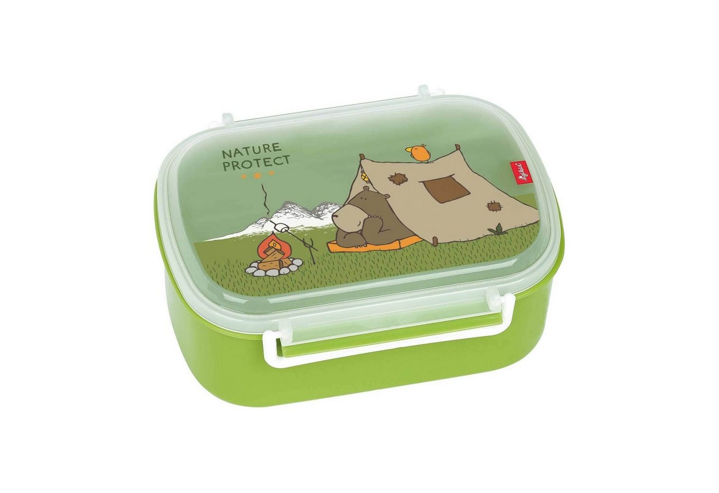 Sigikid Lunchbox Lunchbox 17 x 11 x 7 cm, Polypropylen, (1-tlg), Spülmaschinengeeignet, Motiv-Deckel mit der Hand spülen von Sigikid