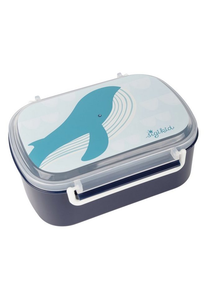 Sigikid Lunchbox Lunchbox Pausenbrot Brotzeit Snackdose Wal, Material außen: 100% Polypropylen, (1-tlg) von Sigikid