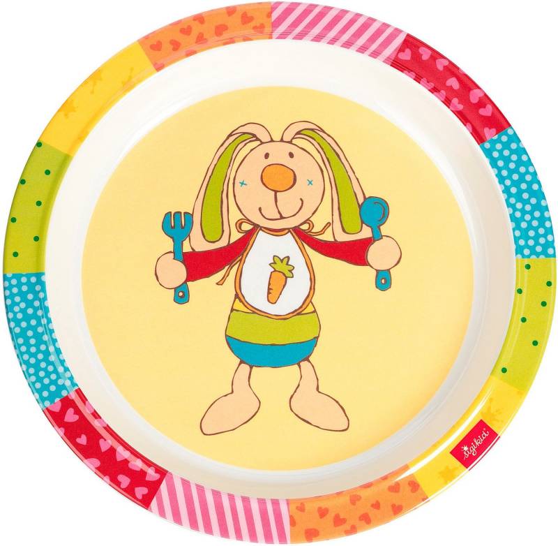 Sigikid Teller Kinderbunt, Hase Rainbow Rabbit von Sigikid