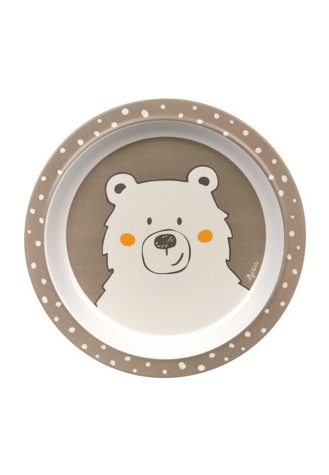 Sigikid Teller Kindergeschirr Teller Bär HoniBoni Bear rPET, (1 St) von Sigikid