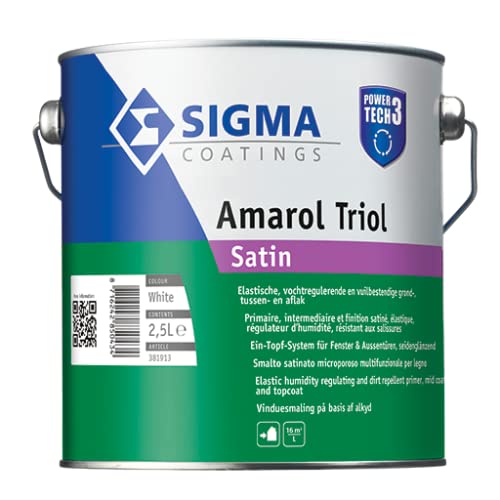 Amarol Triol SatinPower Tech3 Holzlack Metallfarbe Grundierung Amarol Triol Bauholz Metall Farbauswahl 5L Amarol Triol SatinPower Tech3 Holzlack Metallfarbe Grundierung Amarol Triol Bauholz Metall Farbauswahl 5L von Sigma Coatings