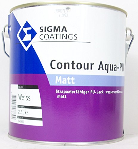 2,5L Sigma Contour Aqua PU matt weiss von Sigma