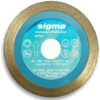 Sigma - diamantscheibe 75V für trockenes schneiden Ø100mm loch 22,2mm stärke 1,1mm von Sigma