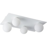 Deckenlampe Weiß Metall Glas wohnlich G9 L:62 cm Modern Deckenlampe Weiß Metall Glas wohnlich G9 L:62 cm Modern von Sigma