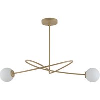 Goldene Deckenleuchte Modern Metall Glas G9 blendarm von Sigma