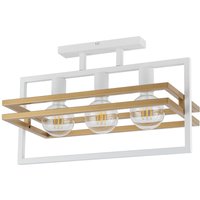 Weiße Deckenlampe 3-flammig Metall L:52 cm E27 elegant von Sigma