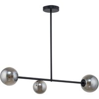 Deckenlampe 3-flammig Grau Glas Metall Schwarz G9 88 cm Deckenlampe 3-flammig Grau Glas Metall Schwarz G9 88 cm von Sigma
