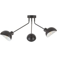 Schwarze Deckenlampe Innen Weiß E27 3-flammig stylisch von Sigma
