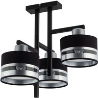 Deckenleuchte 3-flammig Schwarz Silber L:42 cm stilvoll Deckenleuchte 3-flammig Schwarz Silber L:42 cm stilvoll von Sigma