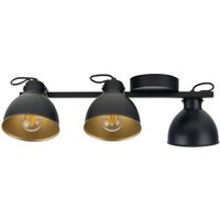 Verstellbare Deckenlampe Schwarz Gold E27 L:54 cm von Sigma