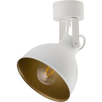 Strahler Weiß Gold Metall Industrial Style H:23 cm E27 Strahler Weiß Gold Metall Industrial Style H:23 cm E27 von Sigma