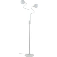 Design Stehlampe Weiß Metall Glas 162 cm G9 2-flammig von Sigma