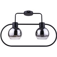 Schwarze Deckenlampe Silber Metall Glas E27 stylisch Schwarze Deckenlampe Silber Metall Glas E27 stylisch von Sigma