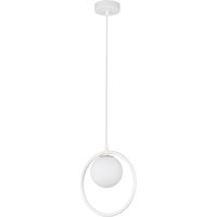 Design Pendelleuchte Glas Metall Weiß bis 0,9 m G9 von Sigma