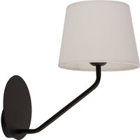 Wandleuchte Schwarz Weiß Metall H:34 cm E27 blendarm von Sigma